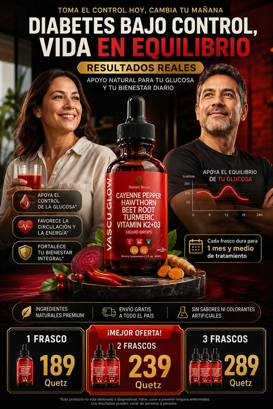 GLUCORAGLOW Vascuglow - para Diabetes y control del azucar