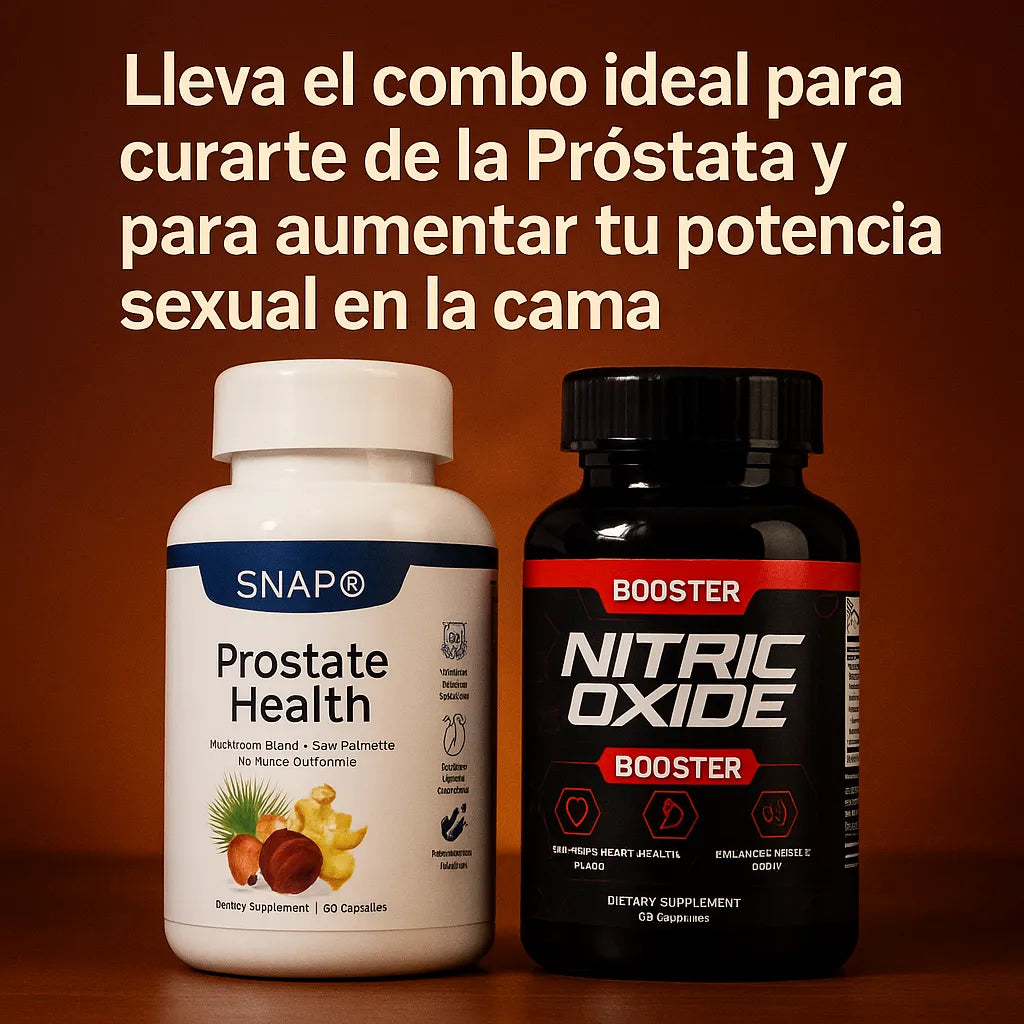 COMBO PROSTATA+NITRIC-ELIMINA PROSTATITIS  PREVIENE EL CANCER Y AUMENTA TU POTENCIA SEXUAL