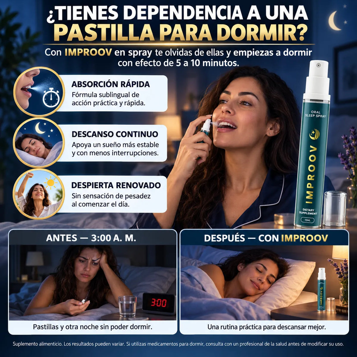 IMPROOV BIENESTAR DEL SUEÑO EN UN SPRAY