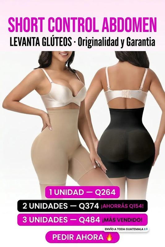 SHORT TIRO ALTO CONTROL ABDOMEN